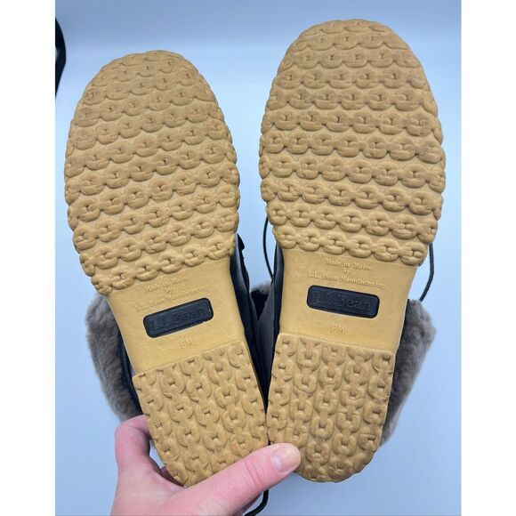 L.L. Bean Womens Signature Wicked Good Bean Boots 10" Grey Suede Size 9 Worn 1x - Picture 5 of 13